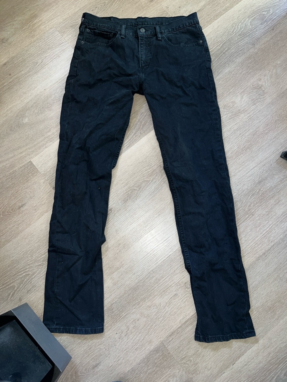 Levi 511s Black Slim Straight Jeans